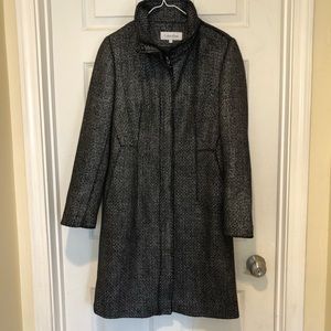 Calvin Klein Women’s Wool Tunnel Collar Coat Sz 2